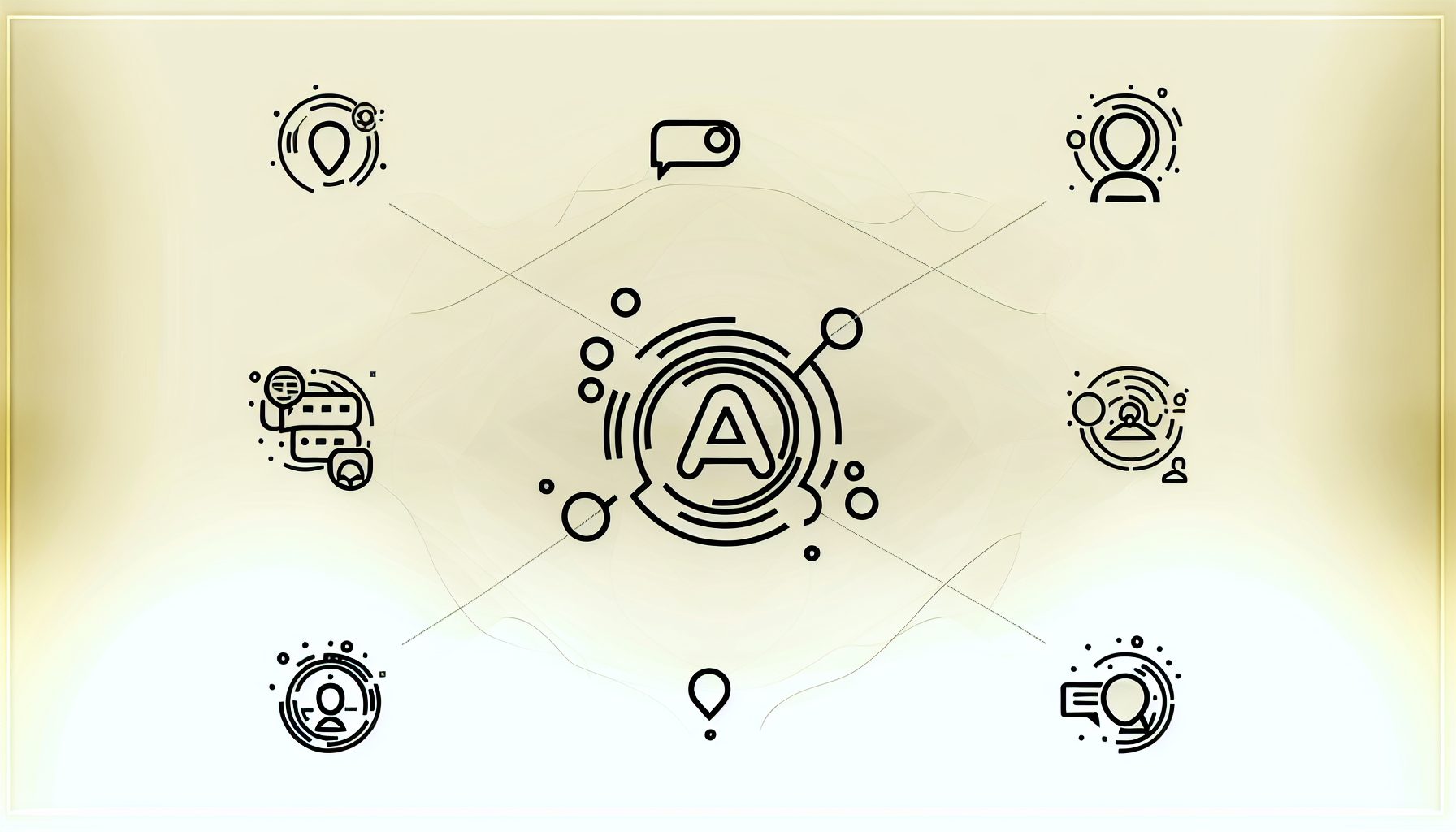 Minimalist icons of diverse AI copilot tools around a central ChatGPT logo, conveying collaboration.